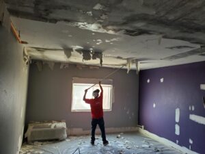 Scraping Old Ceiling Texture